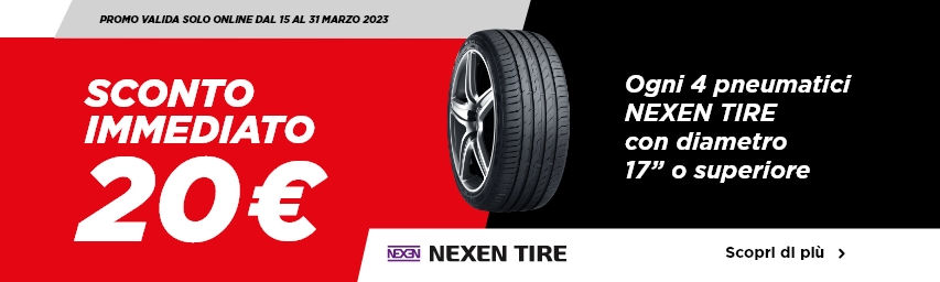 Promozione online sui pneumatici Nexen