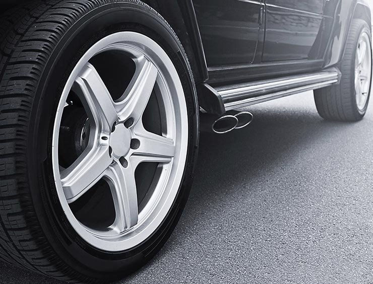 particolare di un pneumatico