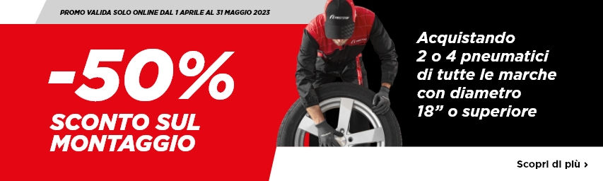 Promozione online sul montaggio pneumatici