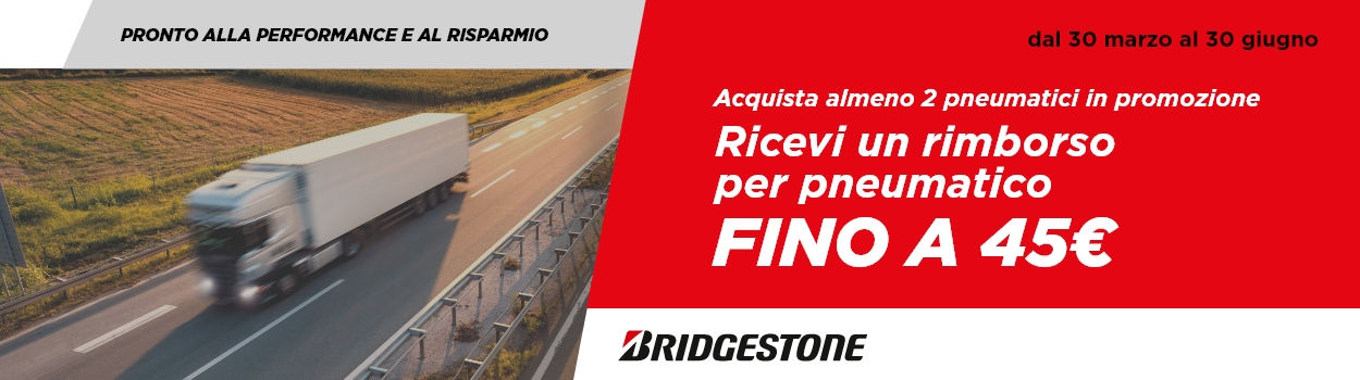 Promozione Pneumatici Bridgestone Autocarro