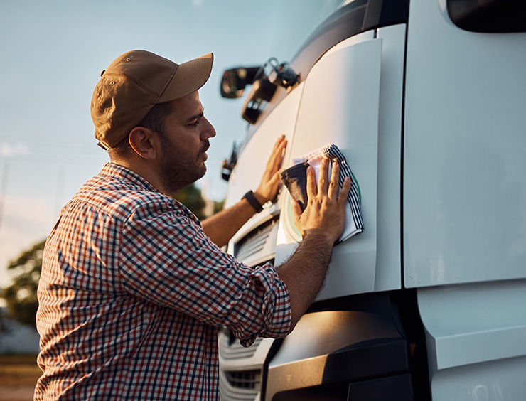 camion su una strada di campagna